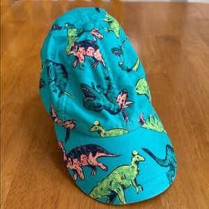 Carter's Turquoise Dinosaur Patterned Baseball Style Hat Cap Kids 8 yrs +